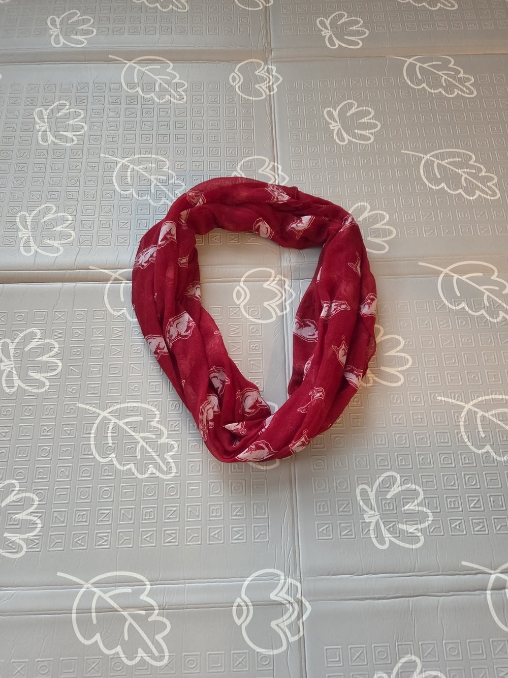 University Of Arkansas Razorbacks Infinity Scarf Womens One Size